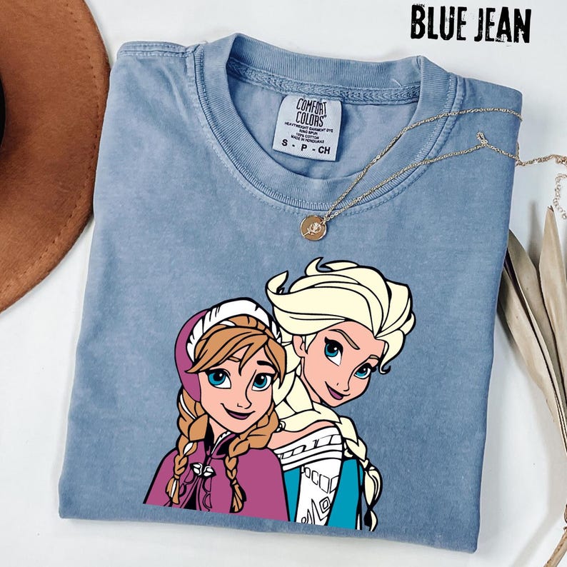 Comfort Colors® Anna And Elsa T-Shirt Frozen Sisters Tee product image 2