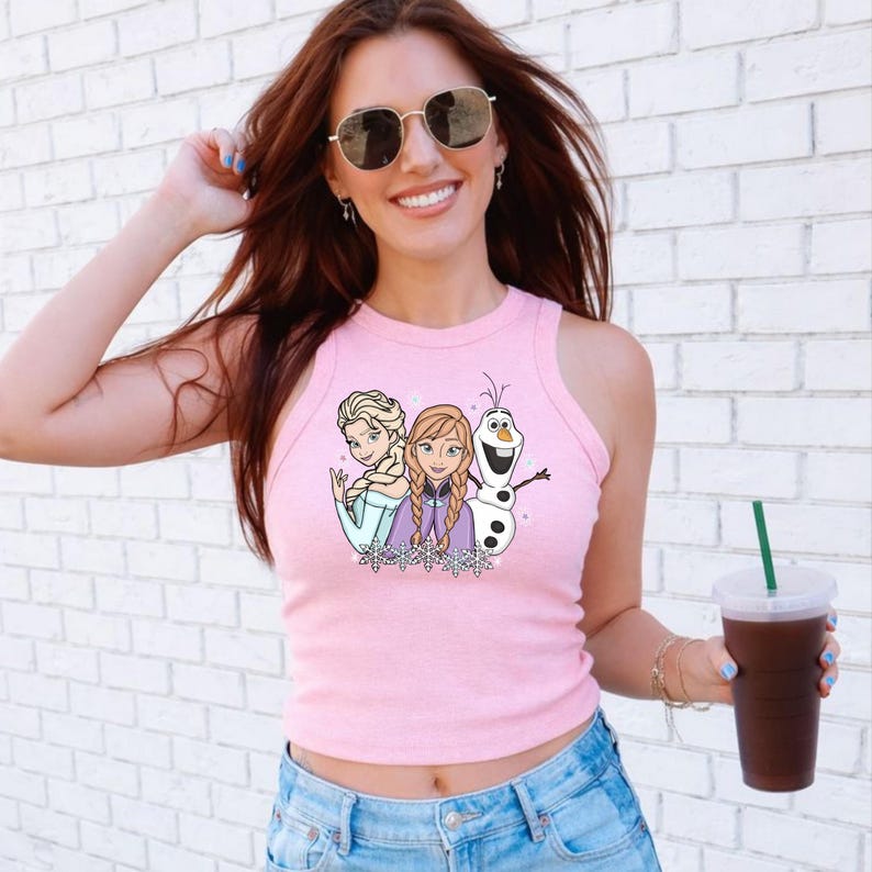Disney Frozen Baby Tee Elsa Princess Cropped Disneyland and product image 3