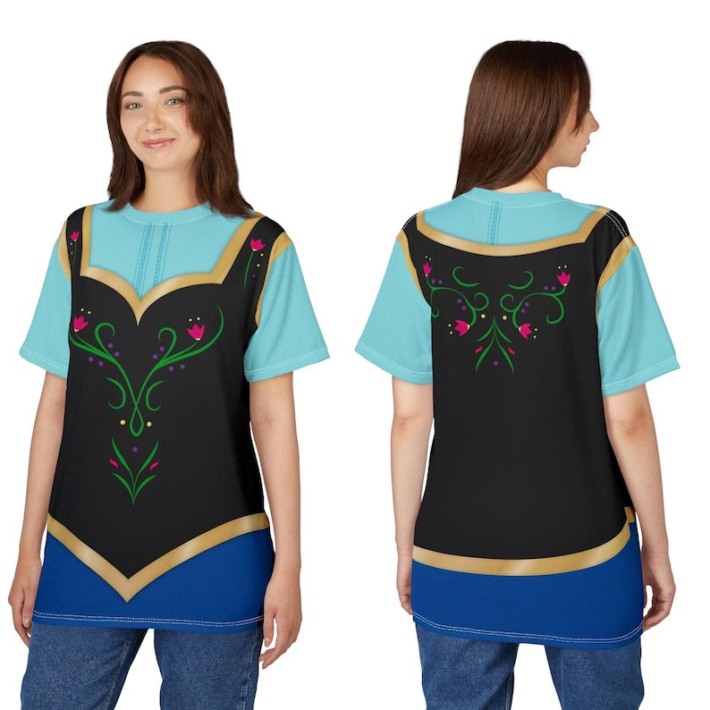 Classic Anna T-Shirt | Frozen Inspired Lightweight Costume T-Shirt For Women, Unisex S-XXXL