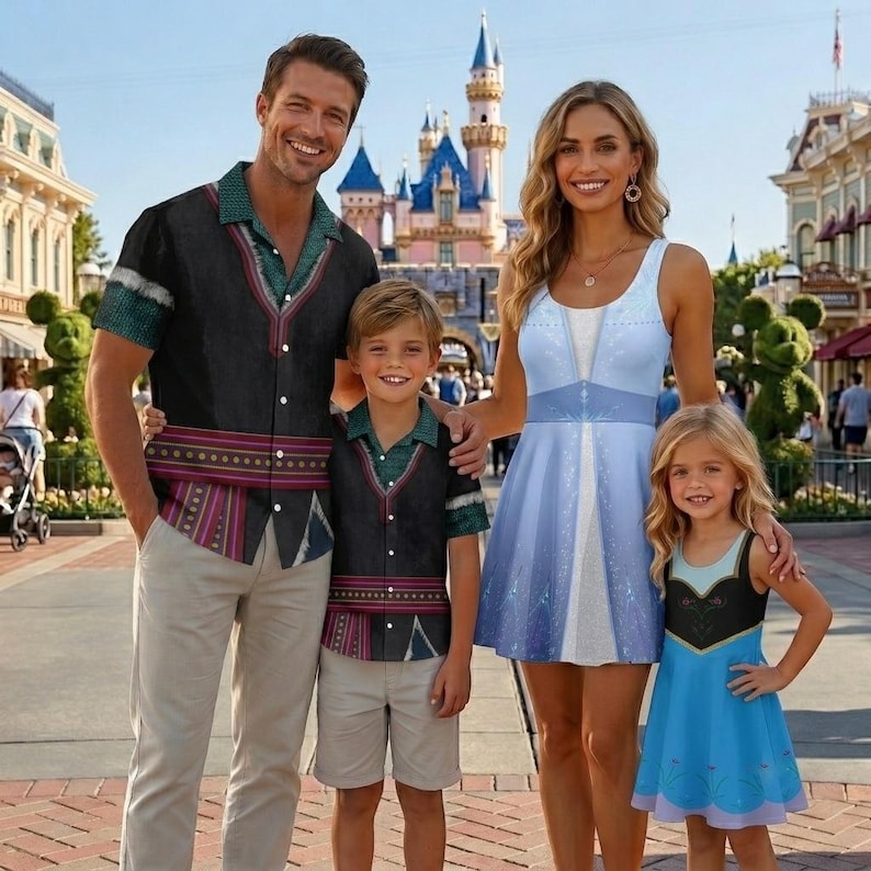 Frozen Family Matching Shirt, Elsa Anna Cosplay Dress product image 2