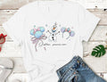Elsa and Anna Theme Minnie Ears with Olaf Shirt/Frozen product image 1