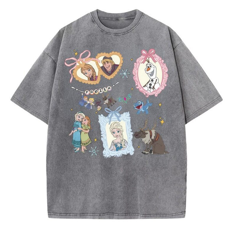 Vintage Frozen Characters Shirt, Cute Coquette Bows product image 2