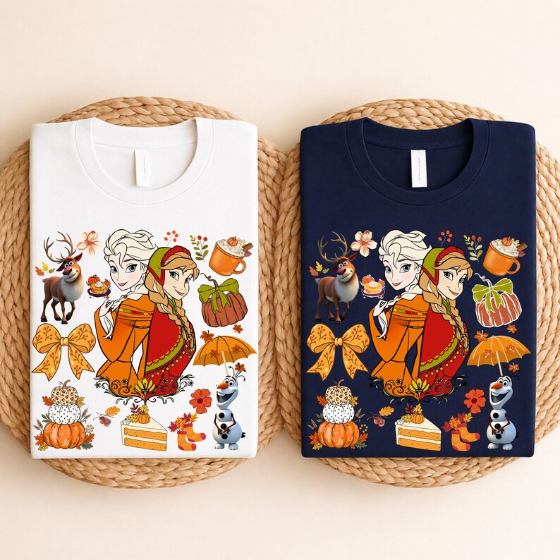 Frozen Fall Shirt, Elsa Anna Olaf Sven Autumn Tee, Disney Pumpkin Shirt, Frozen Friends Thanksgiving Shirt, Fall Holiday Gift