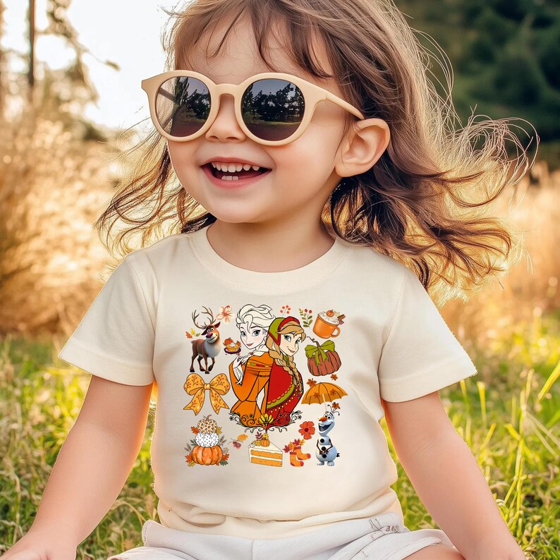 Frozen Fall Shirt, Elsa Anna Olaf Sven Autumn Tee, Disney Pumpkin Shirt, Frozen Friends Thanksgiving Shirt, Fall Holiday Gift