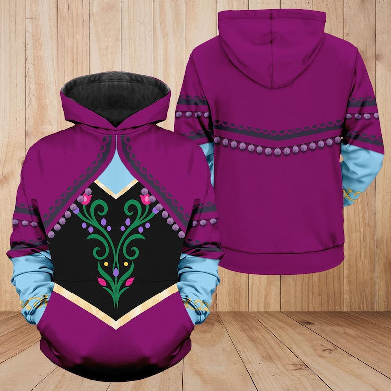 Halloween Anna Kristoff Prince Cosplay Costume Hoodie product image 5
