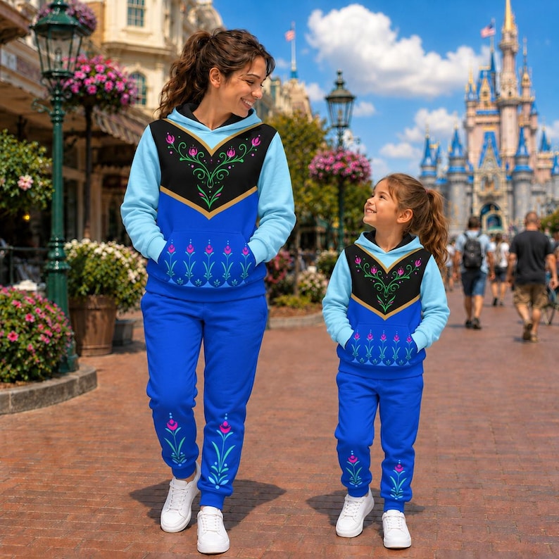 Anna Cosplay Hoodie and Joggers, Frozen Couple Costume product image 1
