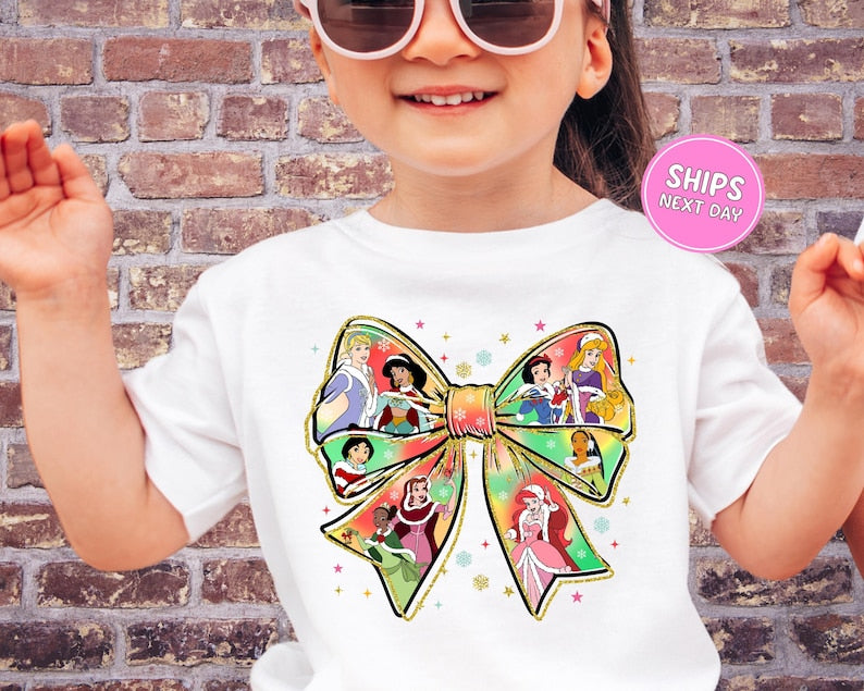 Christmas Disney Princess Shirt Coquette Bow Mickey's Very product image 1