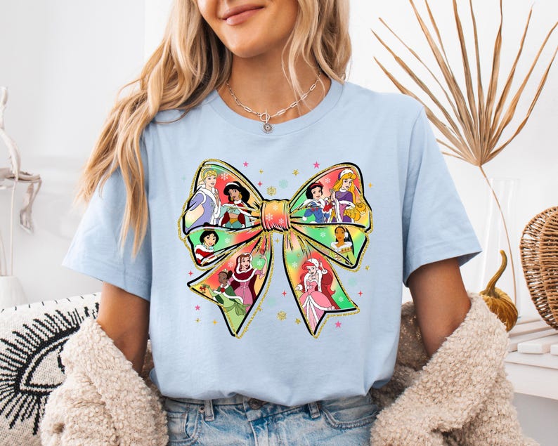 Christmas Disney Princess Shirt Coquette Bow Mickey's Very product image 3