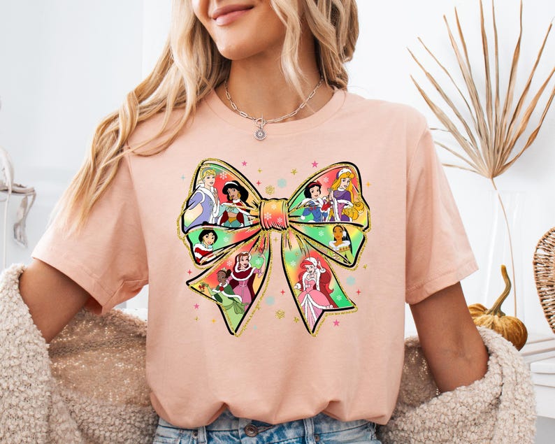 Christmas Disney Princess Shirt Coquette Bow Mickey's Very product image 4