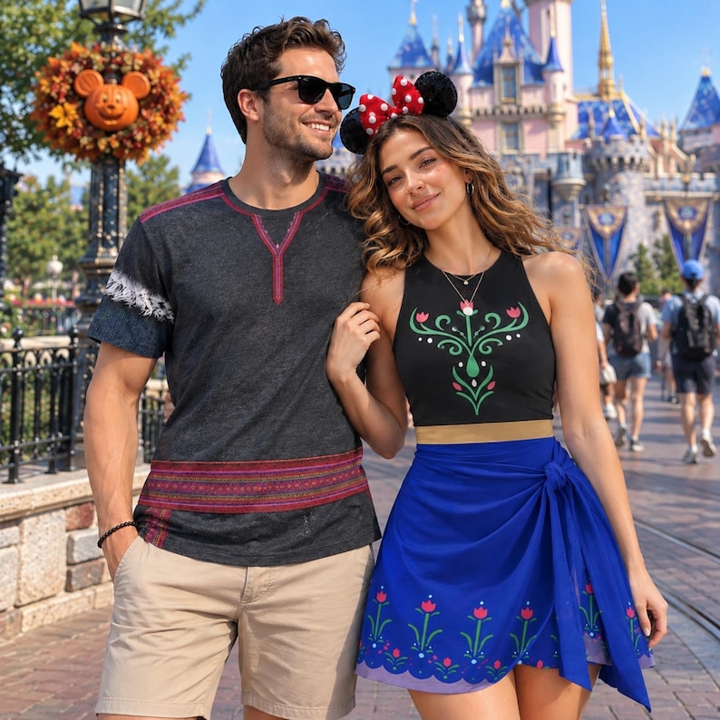 Anna Princess Cosplay Wrap Skort Dress, Frozen Kristoff product image 1