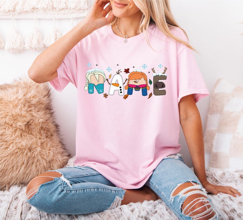 Disney Frozen T-Shirt, Custom Princess Name Shirt, Anna product image 1