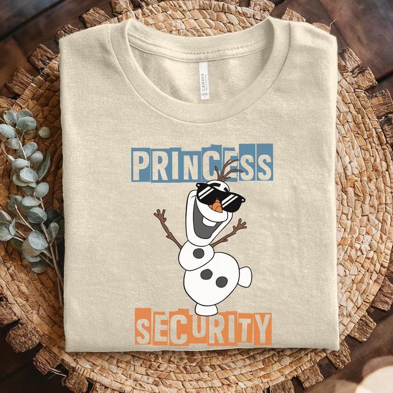 Olaf Princess Security Dad Shirt, Snowman Guard Protection product image 2