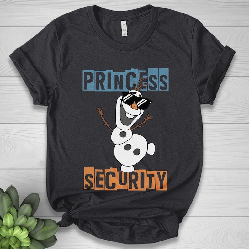 Olaf Princess Security Dad Shirt, Snowman Guard Protection product image 4