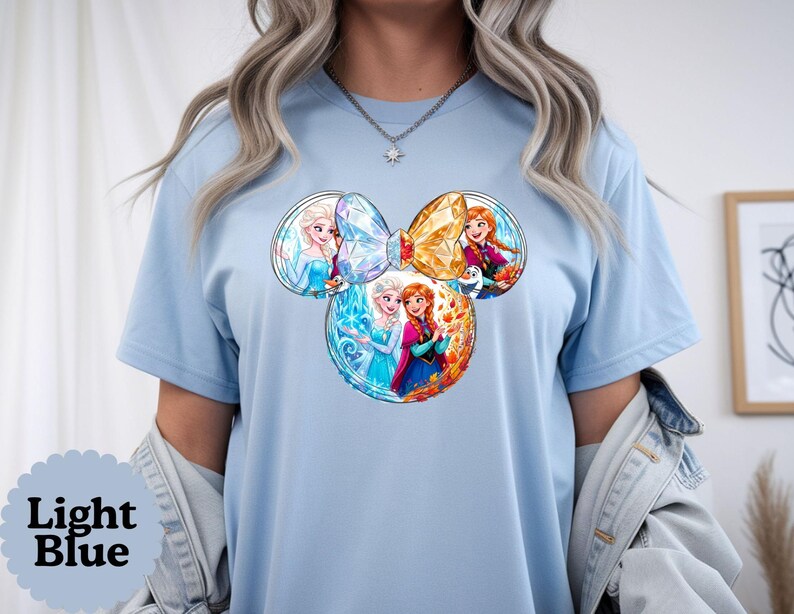 Disney Frozen Princess Christmas T-Shirt, Christmas Holiday Tee, Magical Tee, Mickey ears Christmas Olaf-Elsa-Anna shirt, Birthday Girl Gift