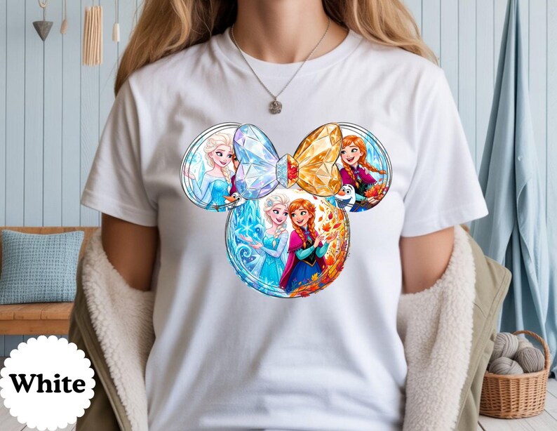 Disney Frozen Princess Christmas T-Shirt, Christmas Holiday Tee, Magical Tee, Mickey ears Christmas Olaf-Elsa-Anna shirt, Birthday Girl Gift