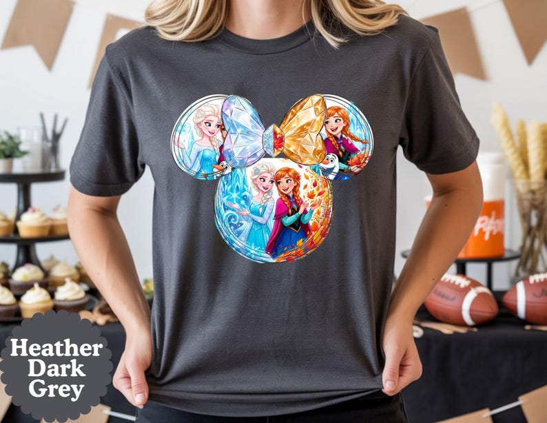 Disney Frozen Princess Christmas T-Shirt, Christmas Holiday Tee, Magical Tee, Mickey ears Christmas Olaf-Elsa-Anna shirt, Birthday Girl Gift