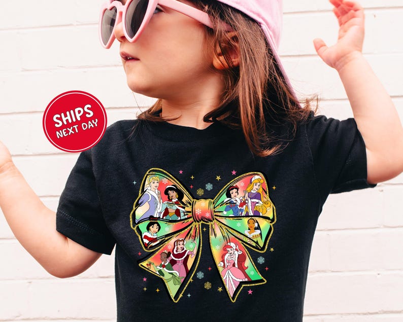 Christmas Disney Princess Shirt Coquette Bow Mickey's Very product image 2
