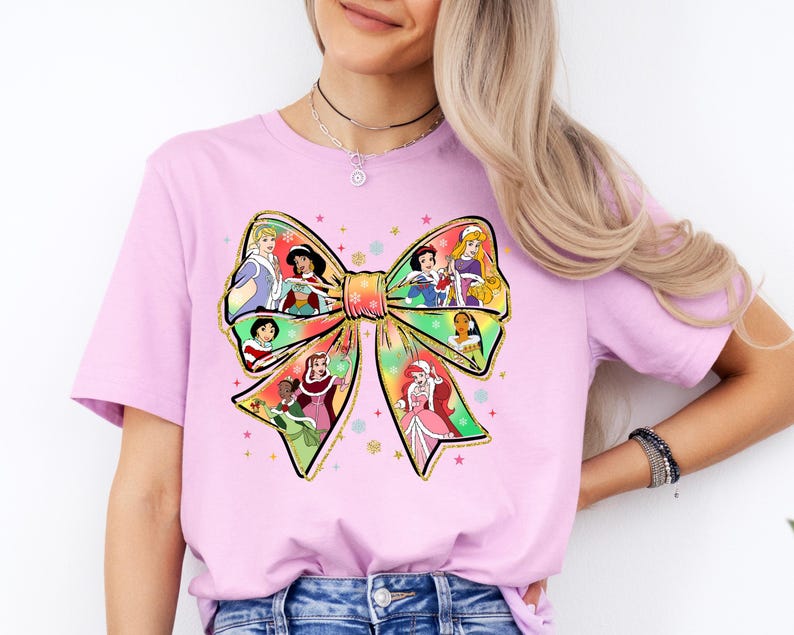 Christmas Disney Princess Shirt Coquette Bow Mickey's Very product image 5