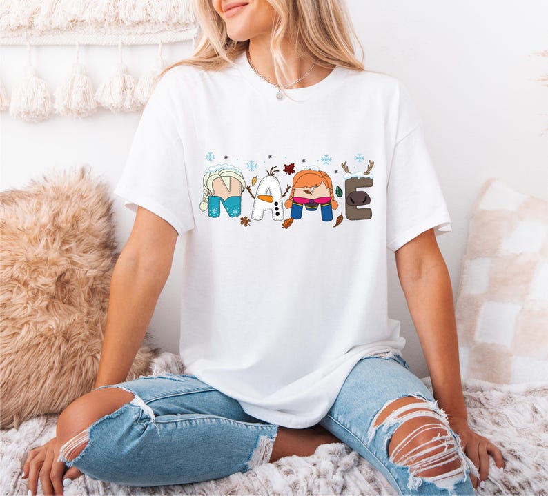 Disney Frozen T-Shirt, Custom Princess Name Shirt, Anna product image 4