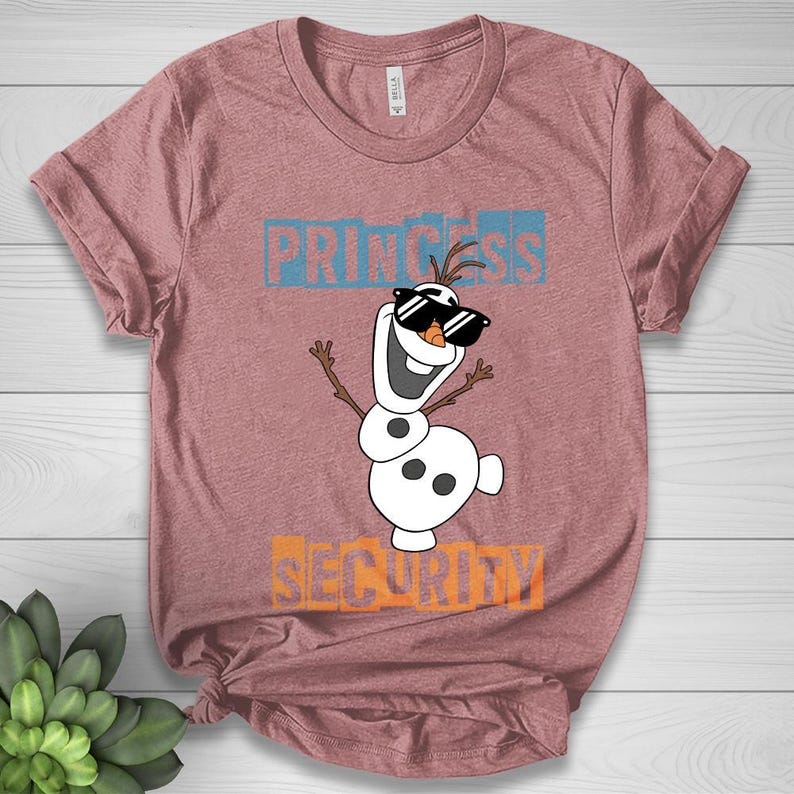 Olaf Princess Security Dad Shirt, Snowman Guard Protection product image 3