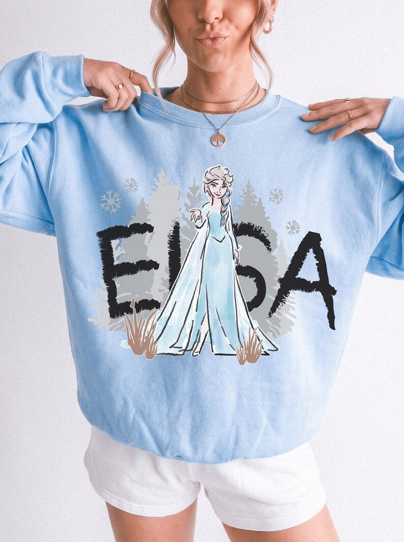 Winter Frozen Shirt, Disney Characters Tee, Matching Family product image 4