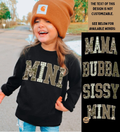 Matching Camo Kids Adult DTF Sweatshirts