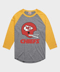 Kansas City Chiefs Big Helmet Raglan product image 1