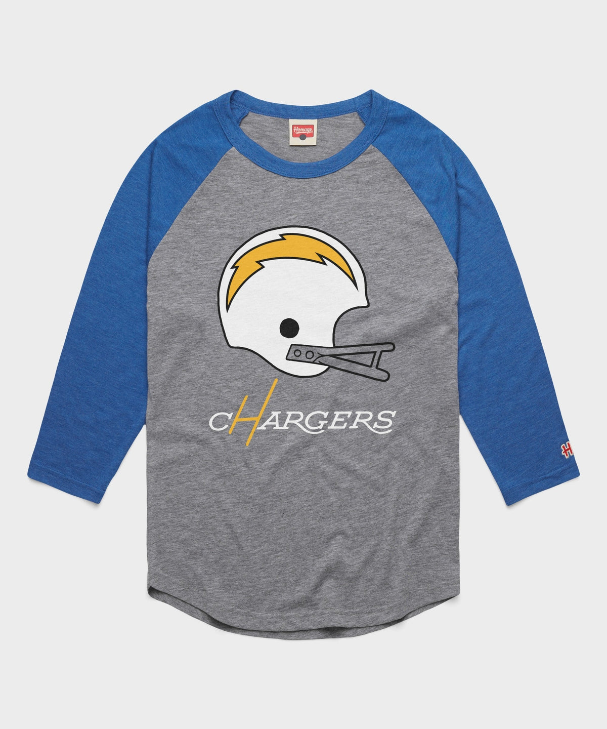 Los Angeles Chargers Big Helmet Raglan product image 1