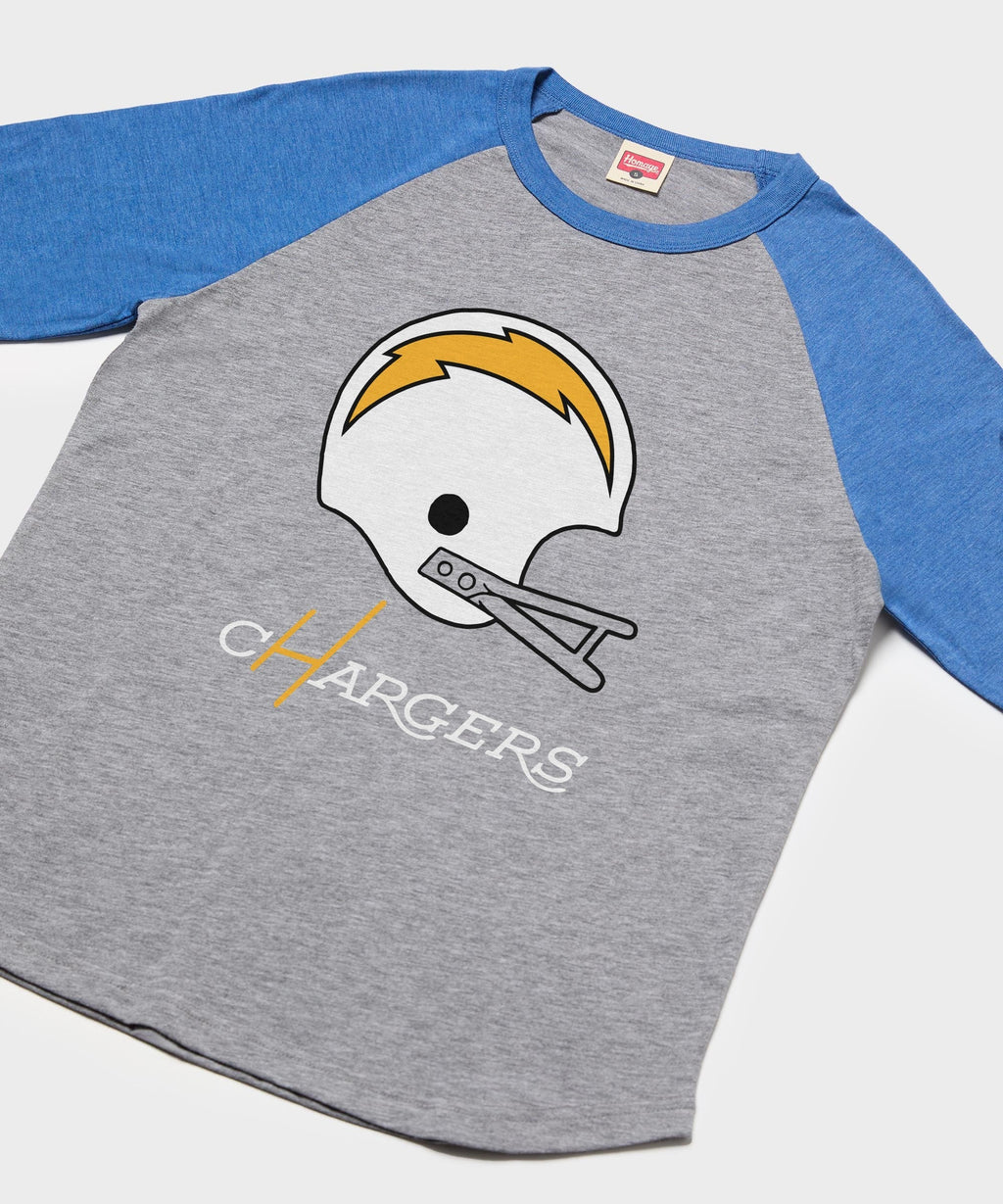 Los Angeles Chargers Big Helmet Raglan product image 2