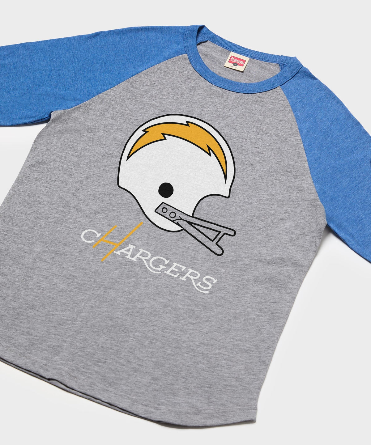 Los Angeles Chargers Big Helmet Raglan product image 2
