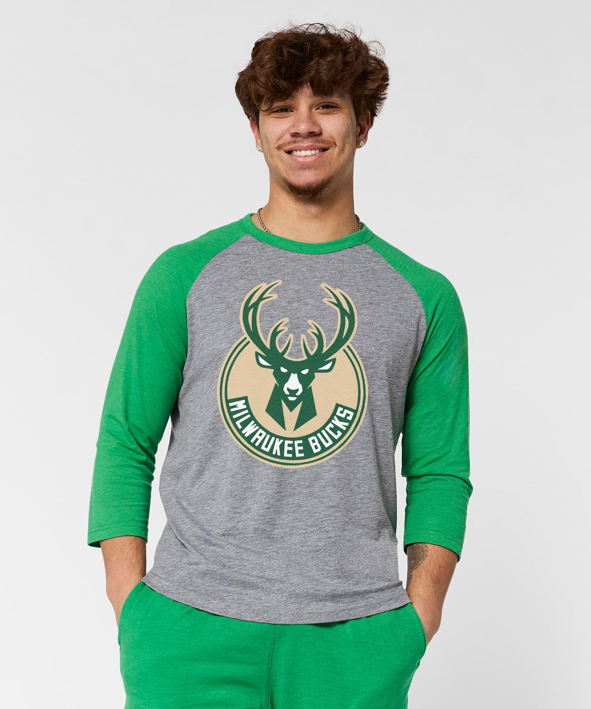 Milwaukee Bucks Logo Raglan product image 3