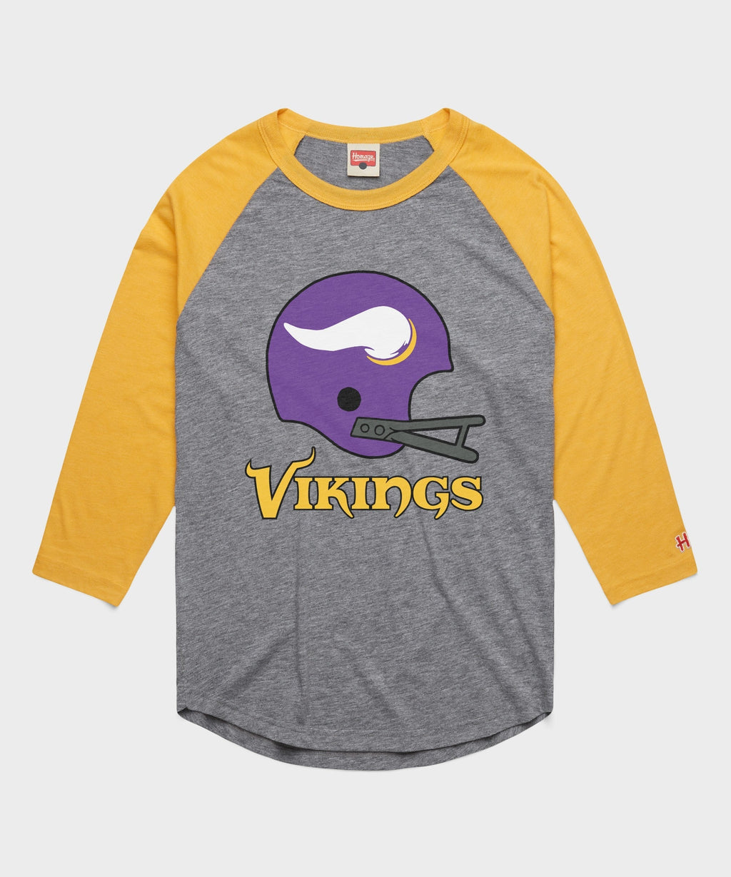Minnesota Vikings Big Helmet Raglan product image 1