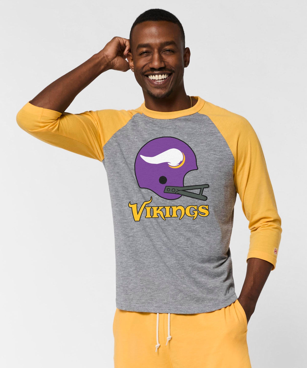 Minnesota Vikings Big Helmet Raglan product image 3