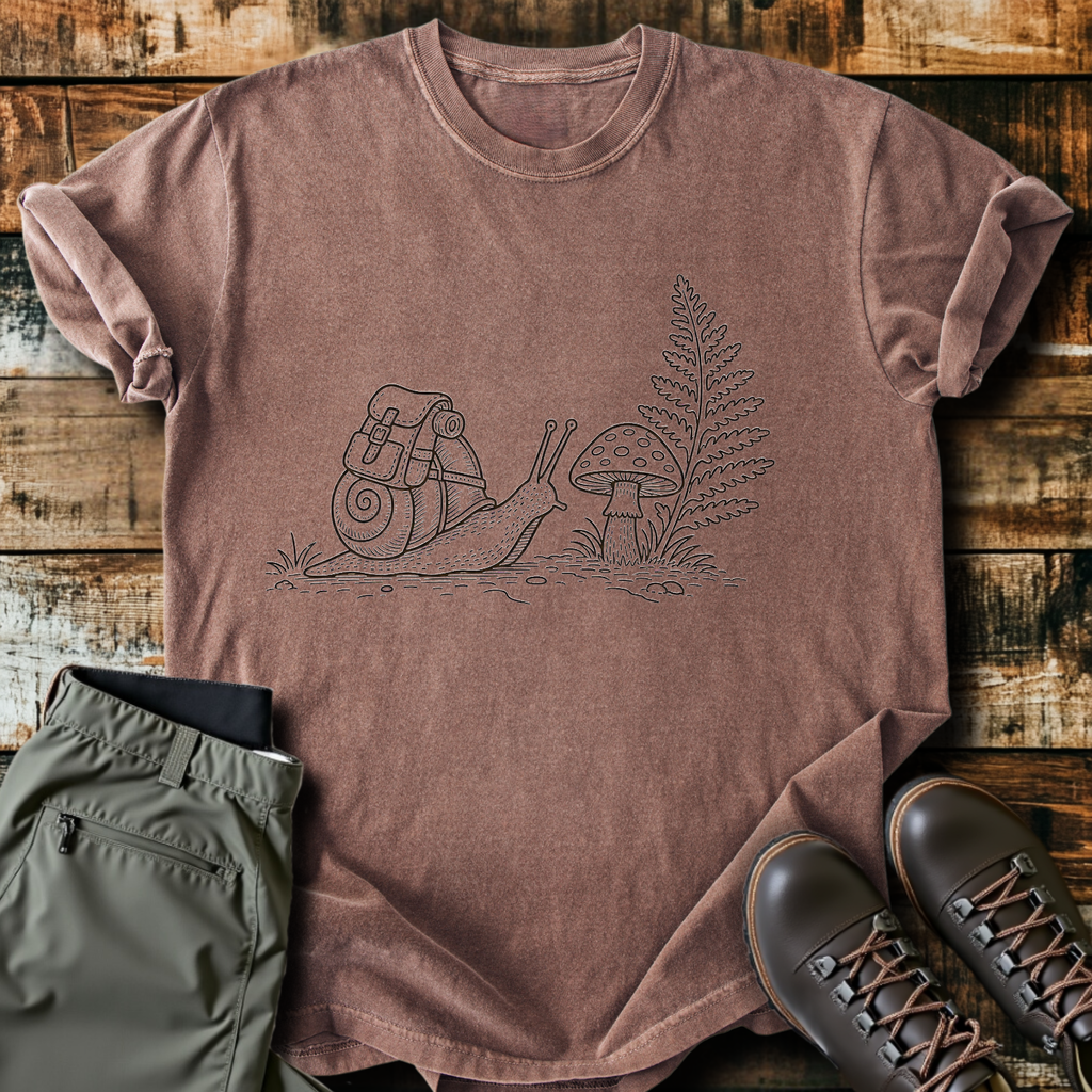 Snail With A Backpack T-Shirt