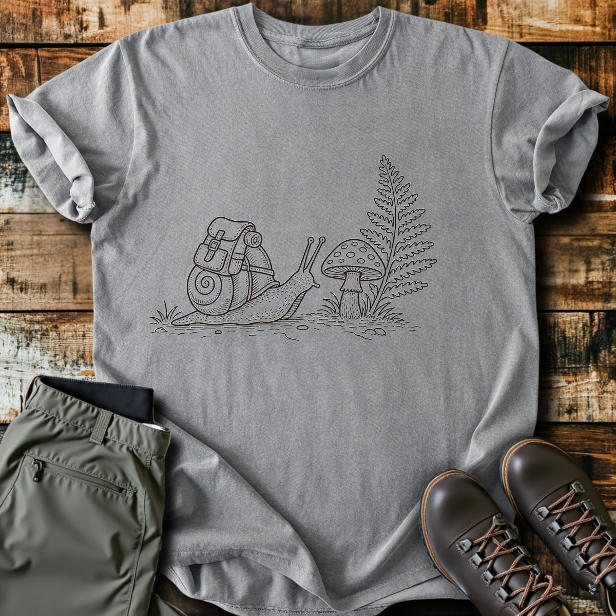 Snail With A Backpack T-Shirt