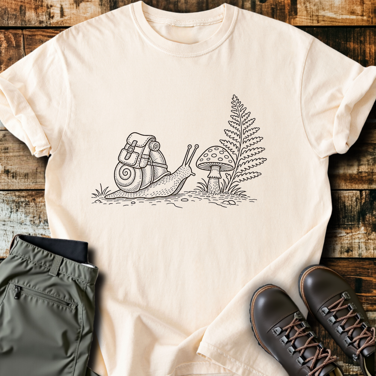 Snail With A Backpack T-Shirt