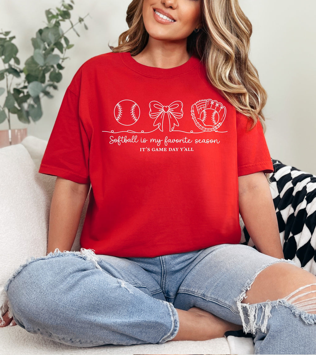 My Favorite Season Sports Doodle DTF Design product image 4