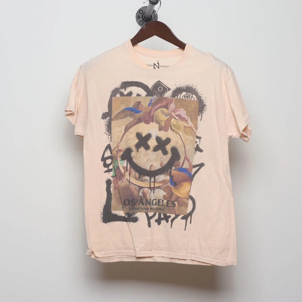 Vintage Modern NEON NIGHTS "Los Angeles Graffiti Smiley" product image 1