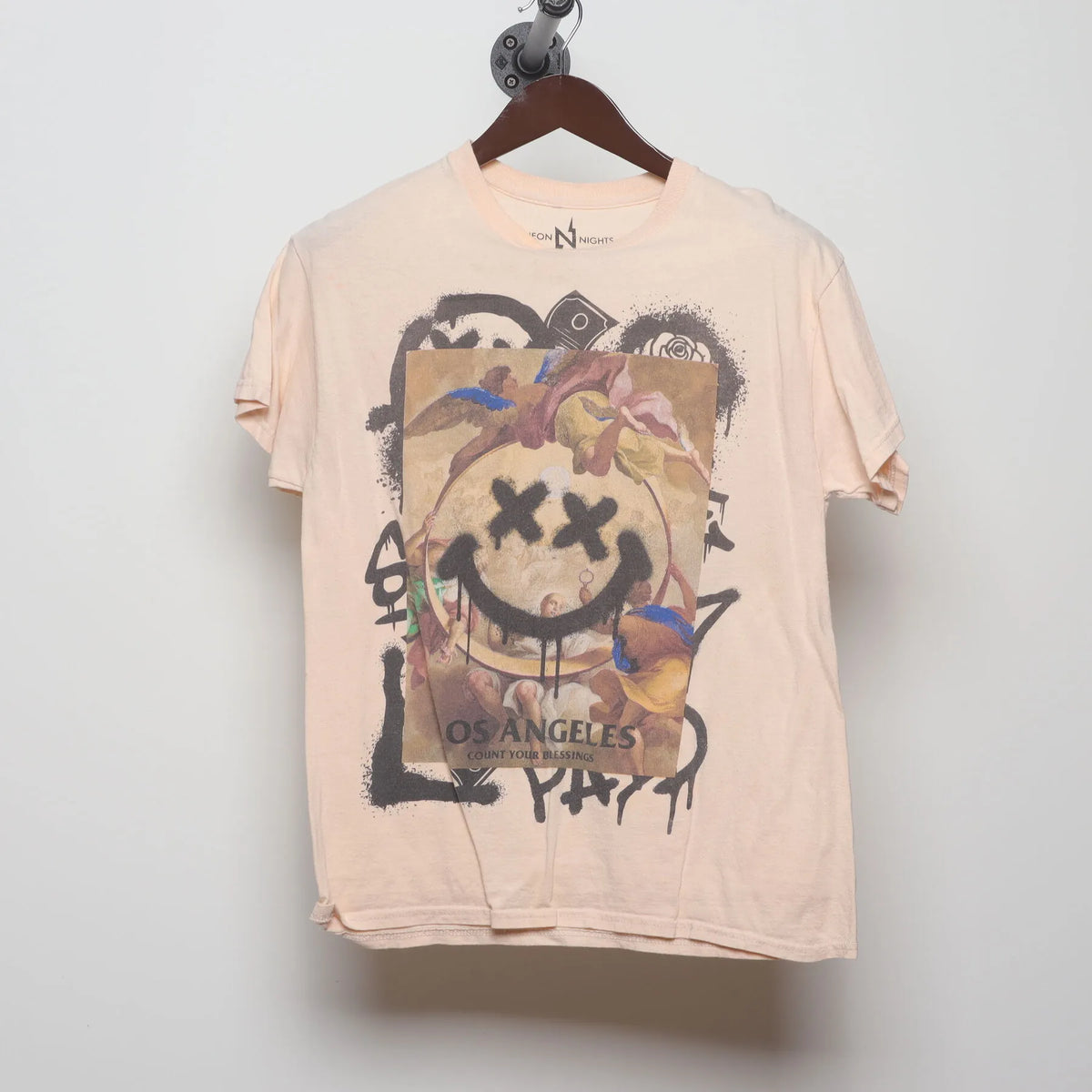 Vintage Modern NEON NIGHTS "Los Angeles Graffiti Smiley" product image 1
