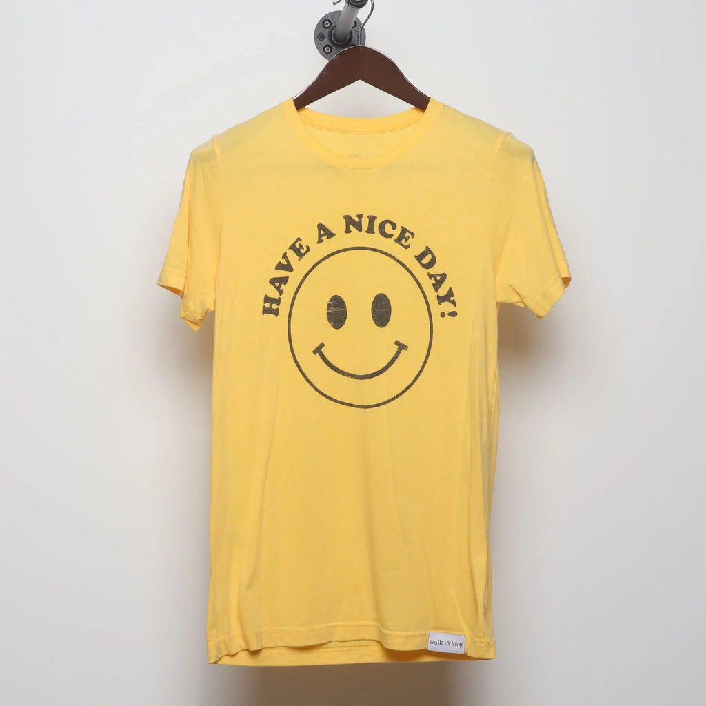 Vintage 1970s walk in love. "Have A Nice Day" Smiley Face product image 1