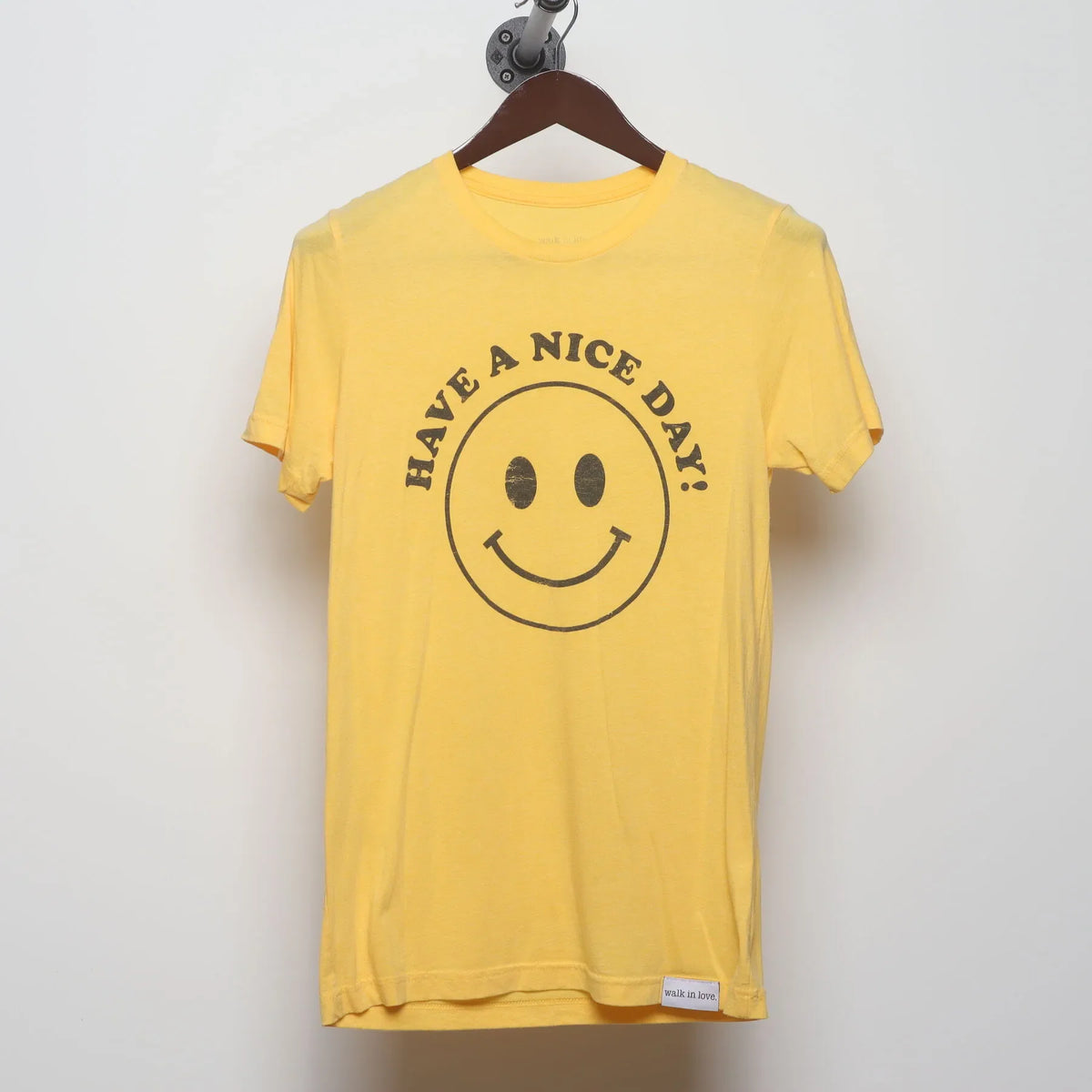 Vintage 1970s walk in love. "Have A Nice Day" Smiley Face product image 1
