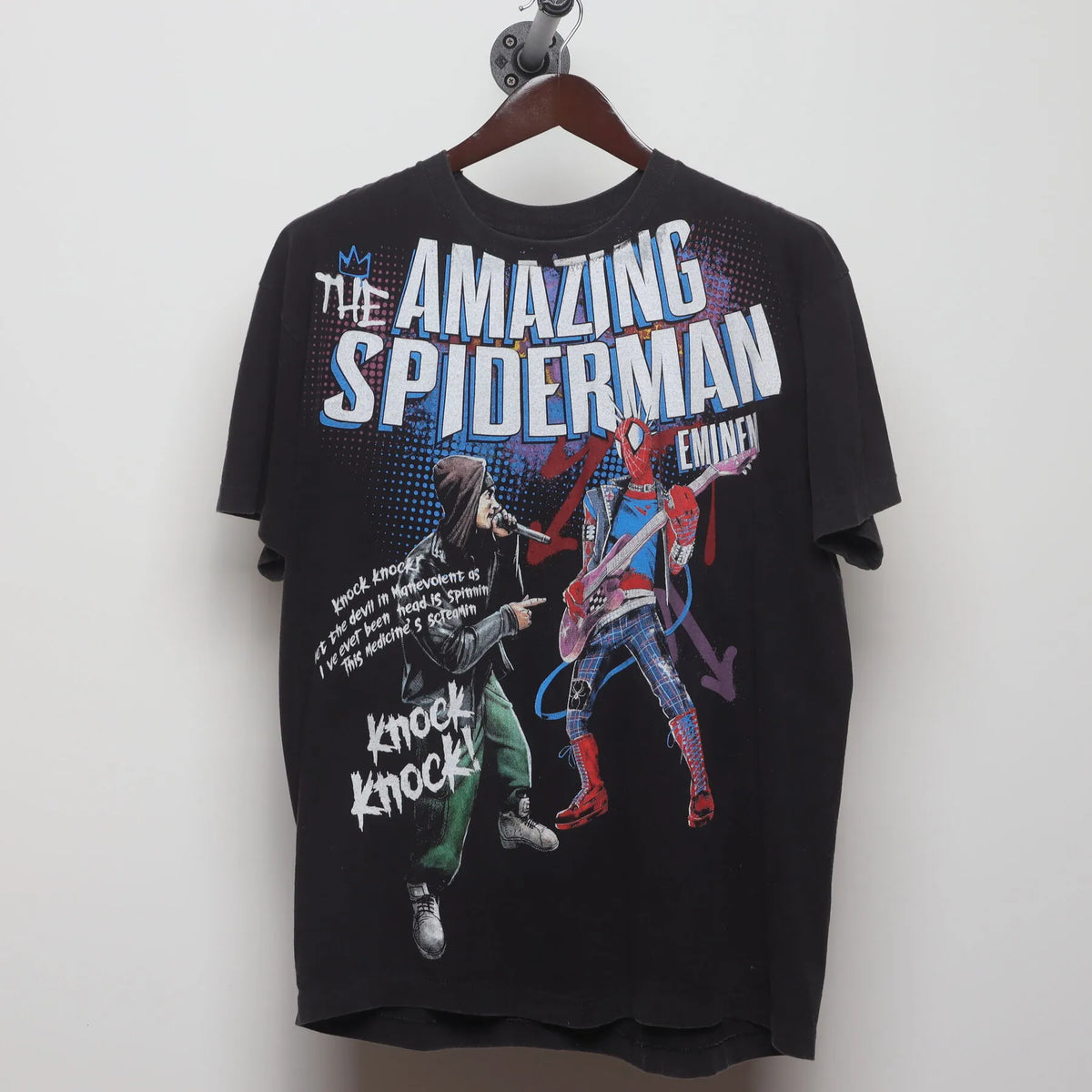 Vintage Y2K Eminem & Spider-Man "Marvel Comics Bootleg Rap product image 1