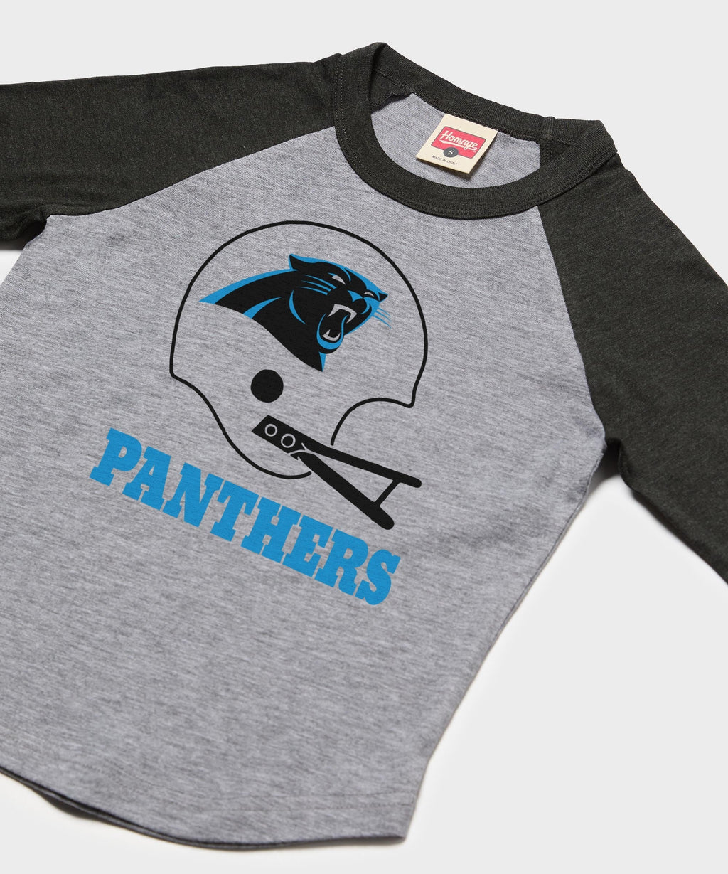 Youth Carolina Panthers Big Helmet Raglan product image 2