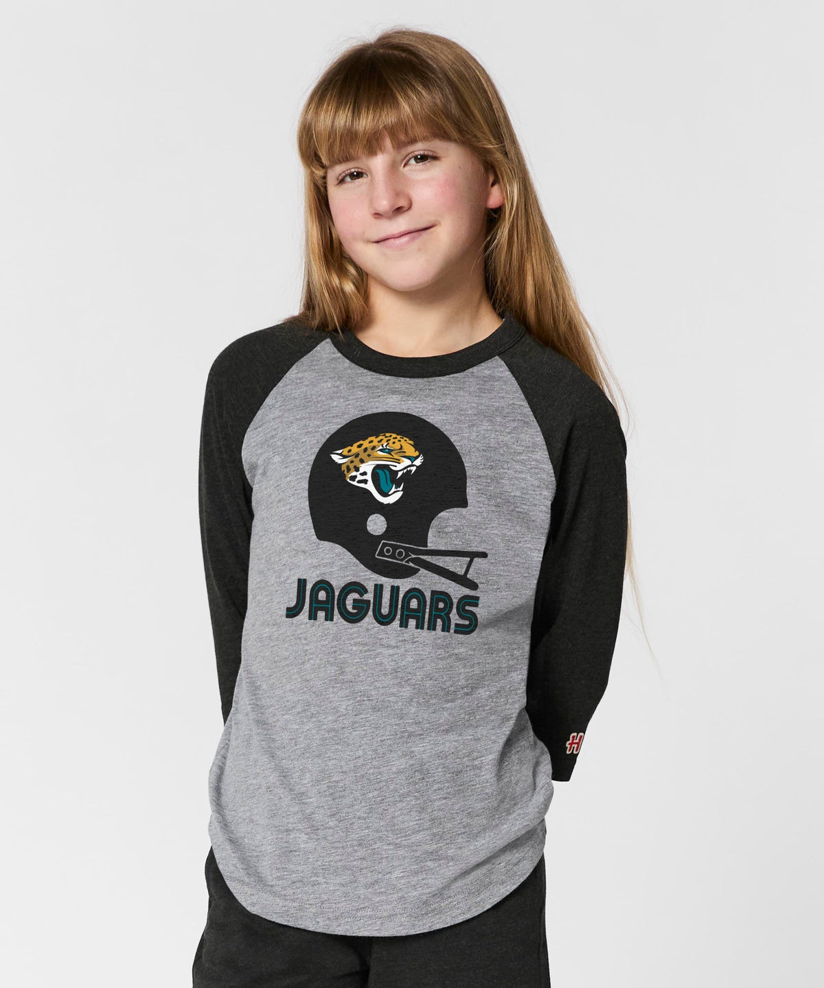 Youth Jacksonville Jaguars Big Helmet Raglan product image 3