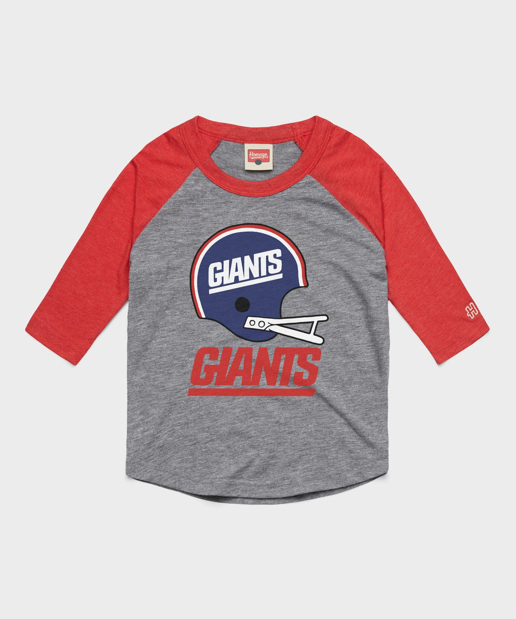 Youth New York Giants Big Helmet Raglan product image 1
