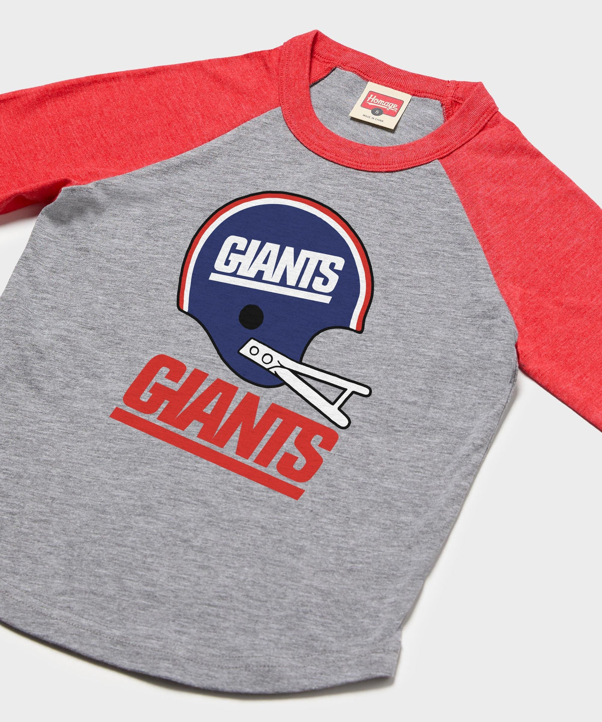 Youth New York Giants Big Helmet Raglan product image 2